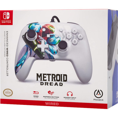 POWER A ENHANCED WIRED CONTROLLER METROID DREAD