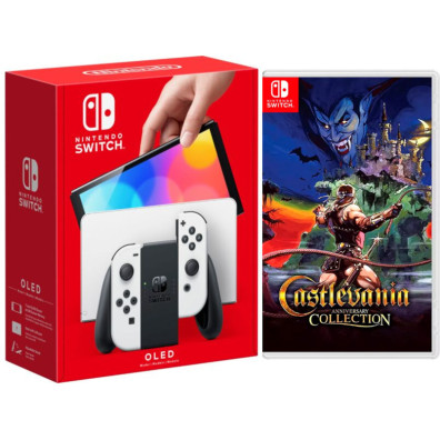 BLANCA (WHITE) VERSION OLED + CASTLEVANIA ANNIVERSARY COLLECTION (ASIA)