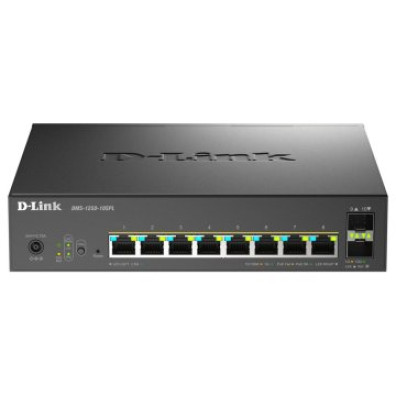 SWITCH GESTIONABLE D-LINK 8X MULTIGIGABIT 2.5G POE+ 2X10G SFP+ 120W DMS-1250-10SPL