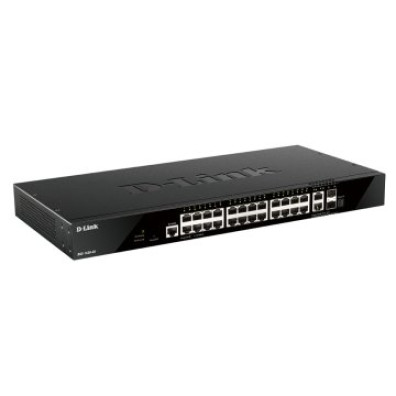 Switch Gestionable D-Link L3 Stakable Giga 24P DGS-1520-28 + 2P 10G + 2P SFP