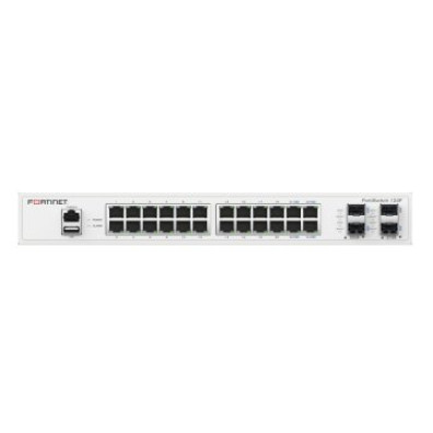 Switch Gestionable Fortinet FS-124F L2 24xGE RJ45 4xGE SFP DDR3 256 MB - Montaje Rack Ventilador