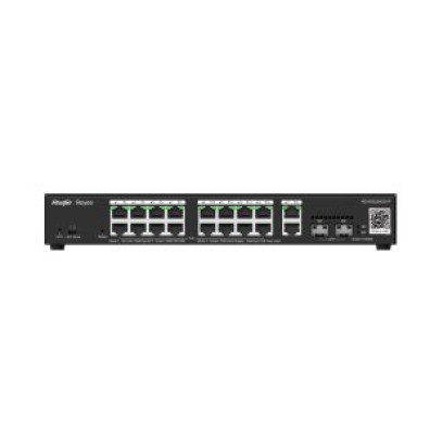 Switch Gestionable L2 Ruijie RG-ES220GS-P 20Puertos 18xRJ45 2xSFP Gigabit 16xPOE 250W - Gestion en la Nube