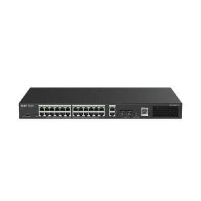 Switch Gestionable Ruijie RG-ES228GS-P 28 Puertos 26xRJ45 Gb 2xSFP GE 24xPOE 370W - Gestión en la Nube