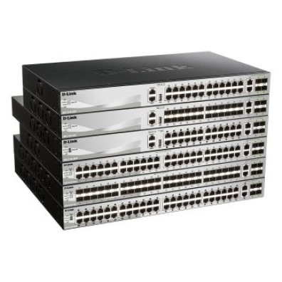 Switch Gestionable D-Link Stackable DGS-3130-30PS/E 24P PoE 370W Giga + 2P 10G + 4P 10G SFP+