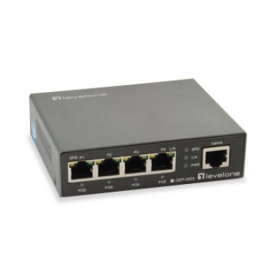 Switch Level One GEP-0523 No Gestion 5P 10/100/1000 4P PoE Plus 60W
