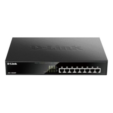 Switch No Gestionable D-Link DGS-1008MP Gigabit PoE (140W) Rack