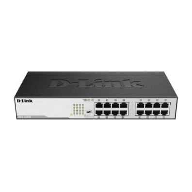 Switch No Gestionable D-Link DGS-1016D 16P Giga Sobremesa Kit de Instalación Rack 19"