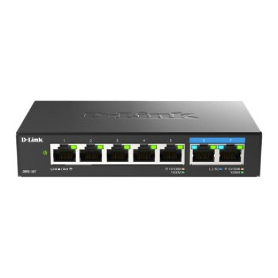 Switch No Gestionable D-Link DMS-107 5P Giga+ 2P 2.5G Sobremesa No Rack