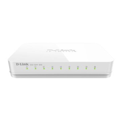 SWITCH NO GESTIONABLE DLINK GO-SW-8G 8P GIGA SOBREMESA
