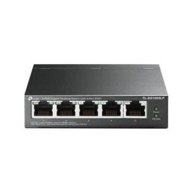 SWITCH NO GESTIONABLE TP-LINK TL-SG1005LP 5P GIGA 4P POE+(40W) - Sobremesa - Carcasa Metálica