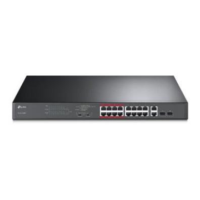 Switch No Gestionable TP-Link TL-SL1218MP 16P Ethernet 2P Combo PoE 192W Carcasa Metálica 19" Rack