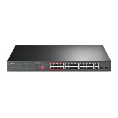 Switch No Gestionable TP-Link TL-SL1226P - 24 Puertos PoE+ 10/100, 2 Puertos Gigabit