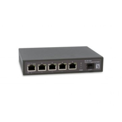 Switch PoE Level One GEP-0625 6 Puertos 2.5 GbE 4 Puertos PoE 65W + 1 Puerto SFP+/10G