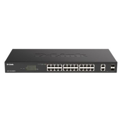 Switch Semigestionable D-Link DGS-1100-26MPV2/E 24P Giga PoE 370W + 2P Giga Combo Rack