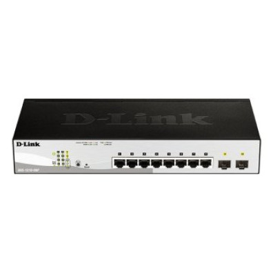 Switch Semigestionable D-Link DGS-1210-08P/E con Giga PoE (45W) + Giga Combo Rack - DLINK