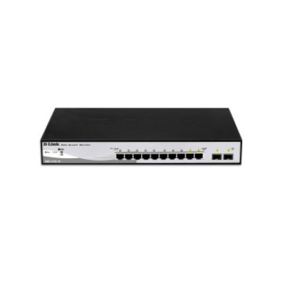 Switch Semigestionable D-Link DGS-1210-10/E 8P Giga + 2P Giga Combo Rack