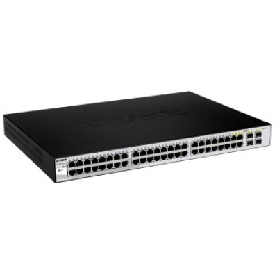 Switch Semigestionable D-Link DGS-1210-48/E 44P GIGA + 4P GIGA Combo Rack