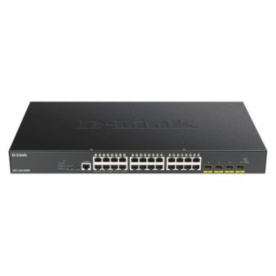 Switch Semigestionable D-Link DGS-1250-28XMP/E - 24P Giga PoE (370W) + 4P 10G SFP+