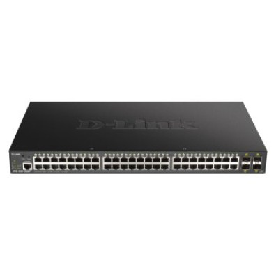 Switch Semigestionable D-Link DGS-1250-52XMP/E 48P Giga POE (370W) + 4P 10G SFP+ - Capacidad de Switch