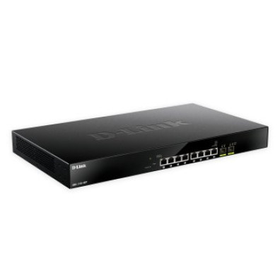Switch Semigestionable D-Link DMS-1100-10TP 8 Puertos 2.5G + 2 Puertos 10G / 1G SFP POE (Budget 240W) Rack