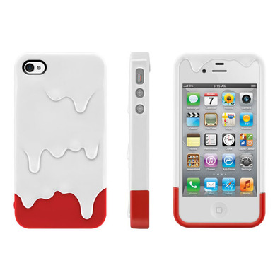 Carcasa iPhone 4/4S Melt Roja