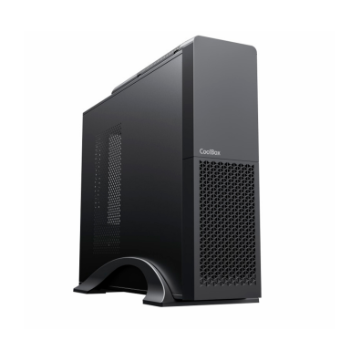 CAJA MICROATX SLIM COOLBOX T313 Negro - GPU 225max 500W Low Profile