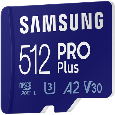 Tarjeta de Memoria Samsung Pro Plus 2021 512GB MicroSD XC Clase 10