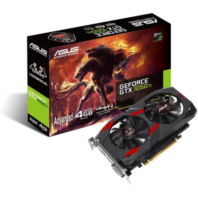 Tarjeta Gráfica ASUS Cerberus GTX 1050 TI Advance 4GB GDDR5