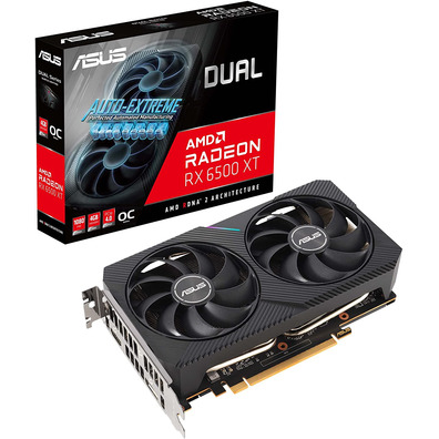 Tarjeta Gráfica Asus Dual Radeon RX 6500XT OC 4GB GDDR6