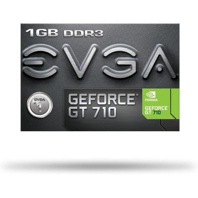 Tarjeta Gráfica EVGA GeForce GT 710/1GB DDR3 Perfil Bajo