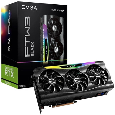 Tarjeta Gráfica EVGA Geforce RTX 3090 Ti FTW3 Black Gaming 24GB GDDR6X