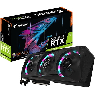 Tarjeta Gráfica Gigabyte RTX 3060 TI Aorus Elite 8GB LHR GDDR6