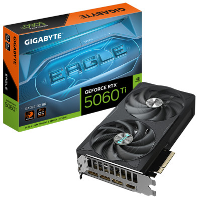 Gigabyte Geforce Rtx 5060 Ti Eagle Oc 8g Tarjeta Gráfica – 8gb Gddr7, 128 Bits, Pci-e 5.0, 2617 Mhz