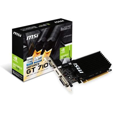 Tarjeta Gráfica MSI GT710 2GB GDDR3