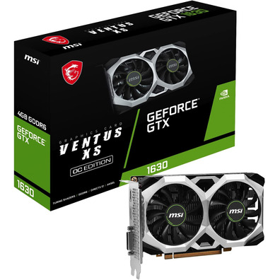 Tarjeta Gráfica MSI GTX 1630 Ventus XS OC 4GB GDDR6