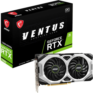 Tarjeta Gráfica MSI RTX 2060 Ventus OC 12GB GDDR6