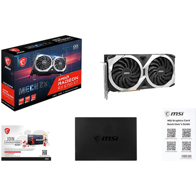 Tarjeta Gráfica MSI RX6750 XT Mech 2X OC 12GB GDDR6