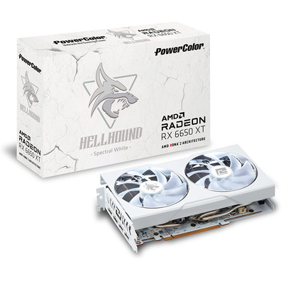 Tarjeta Gráfica Powercolor RX 6650XT Hellhound 8GB GDDR6 White