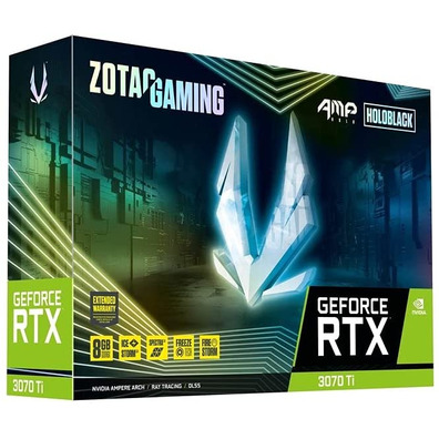 Tarjeta Gráfica Zotac Geforce RTX3070 Ti AMP Holo 8GB GDDR6X