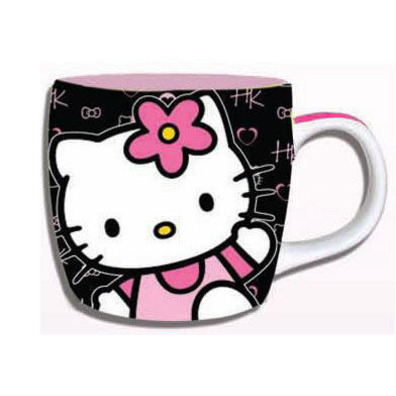 Hello Kitty - Taza de cerámica oval Kitty