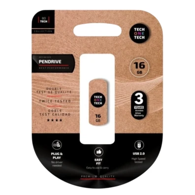 Tech One Tech Smart Clip 16 GB USB 2.0 Blanco
