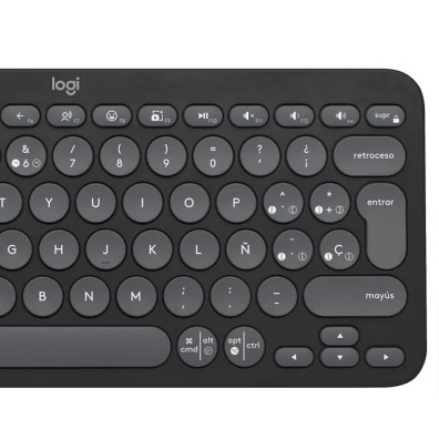 Teclado Bluetooh Logitech Pebble Keys 2 K380S Grafito