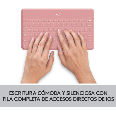 Teclado Bluetooth Logitech Keys-to-Go iPhone/iPad Rosa