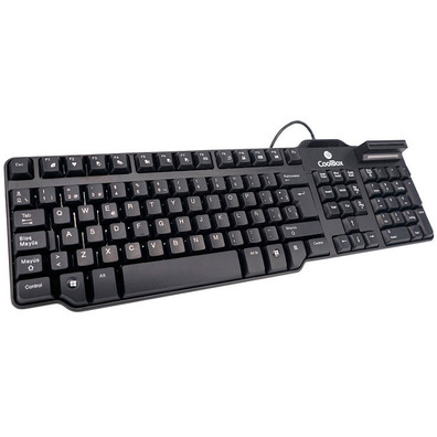 Teclado Coolbox con lector DNIe