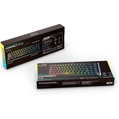 Teclado Energy Sistem ESG K4 Kompact-RGB Black