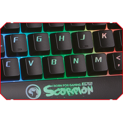 Teclado gaming Scorpion KG760 Membrana