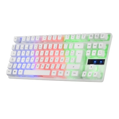 Teclado Gaming Semimecánico Mars Gaming MK02 Blanco