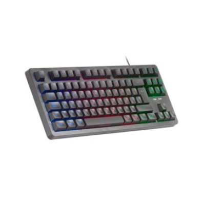 TECLADO MARS GAMING H-MECH MK023 RGB ILUMINACION COMPACTO TKL COLOR NEGRO