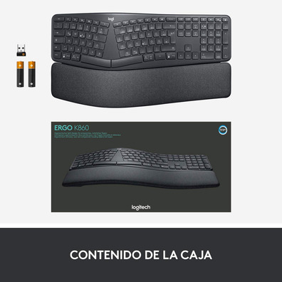 Teclado Inalámbrico Bluetooth Logitech Ergo K860