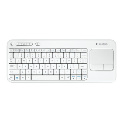 Teclado Logitech Wireless Touch K400 Blanco